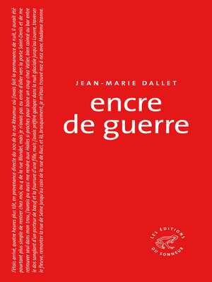 cover image of Encre de guerre